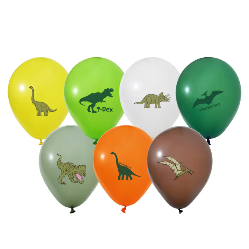 4+1 Vahşi Jurassik Parti Baskılı 12” Pastel Balon 100’lü